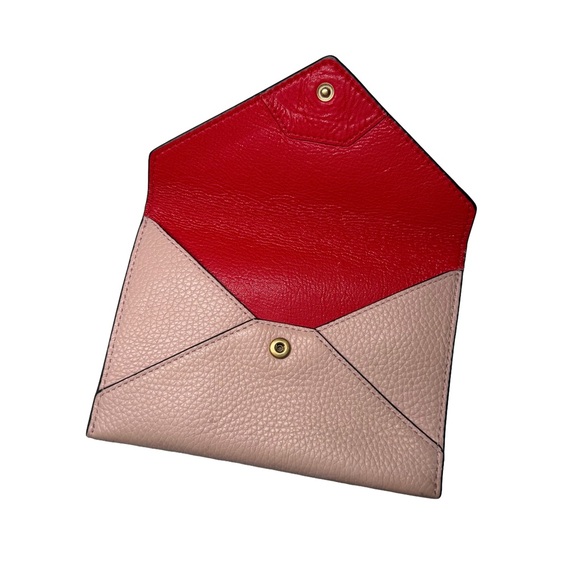 Tory Burch Blush Leather Envelope Clutch - Picture 2 of 5